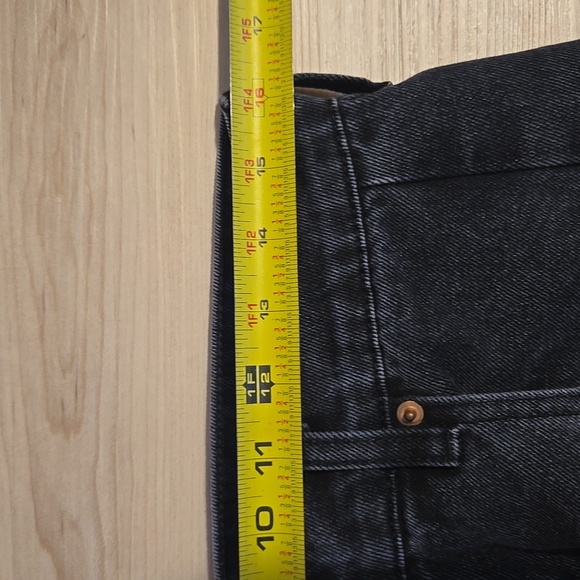 Roucha Delvaux Denim Jeans, Black, Size AA - Picture 6 of 9